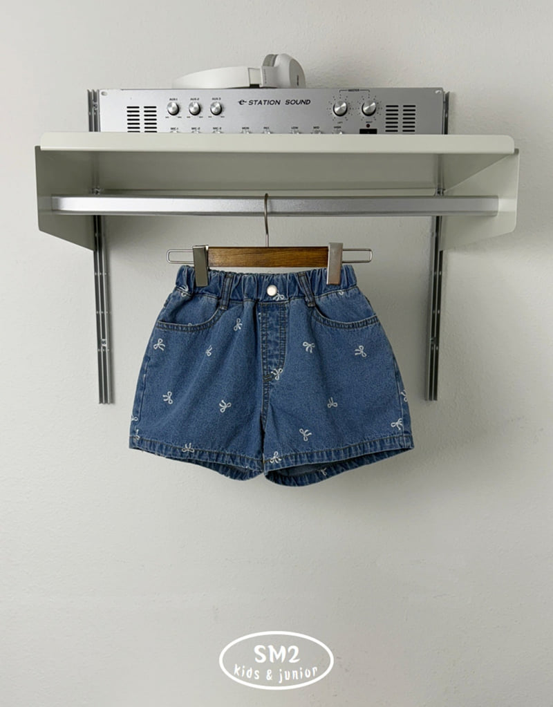 Sm2 - Korean Children Fashion - #Kfashion4kids - Ribbon Denim Pants - 12