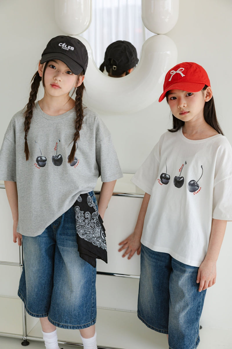 Sm2 - Korean Children Fashion - #Kfashion4kids - Cherry Tee - 3