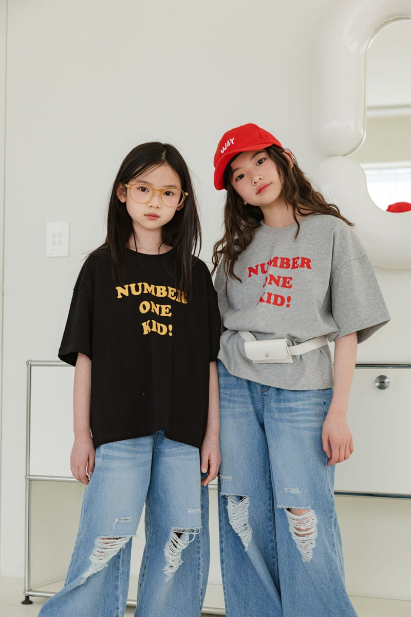 Sm2 - Korean Children Fashion - #Kfashion4kids - Number One Tee