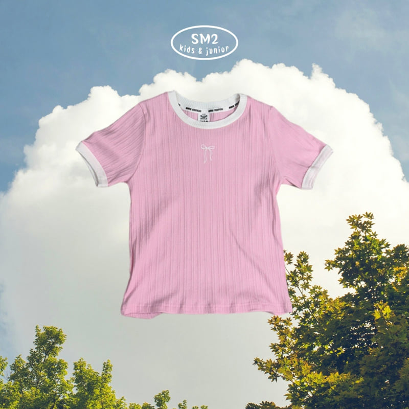Sm2 - Korean Children Fashion - #Kfashion4kids - Ribbon Rib Tee - 12