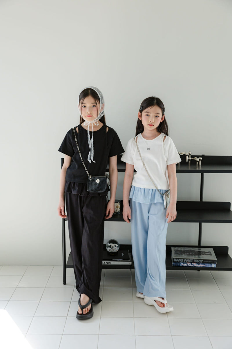 Sm2 - Korean Children Fashion - #childofig - Frill Wide Pants - 6