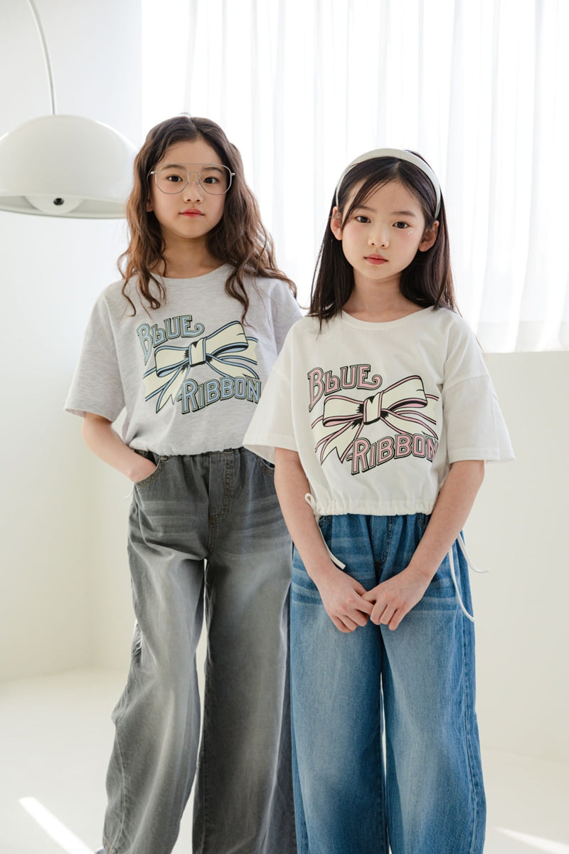 Sm2 - Korean Children Fashion - #childofig - Ribbon Crop Tee - 7