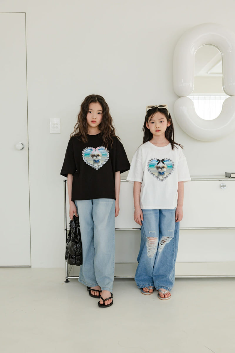 Sm2 - Korean Children Fashion - #childrensboutique - Wide Denim Pants - 9