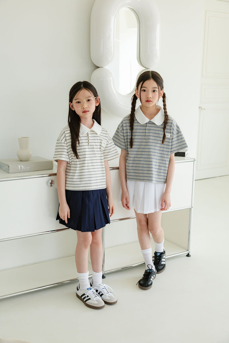 Sm2 - Korean Children Fashion - #childrensboutique - Stripe Carat Tee - 2
