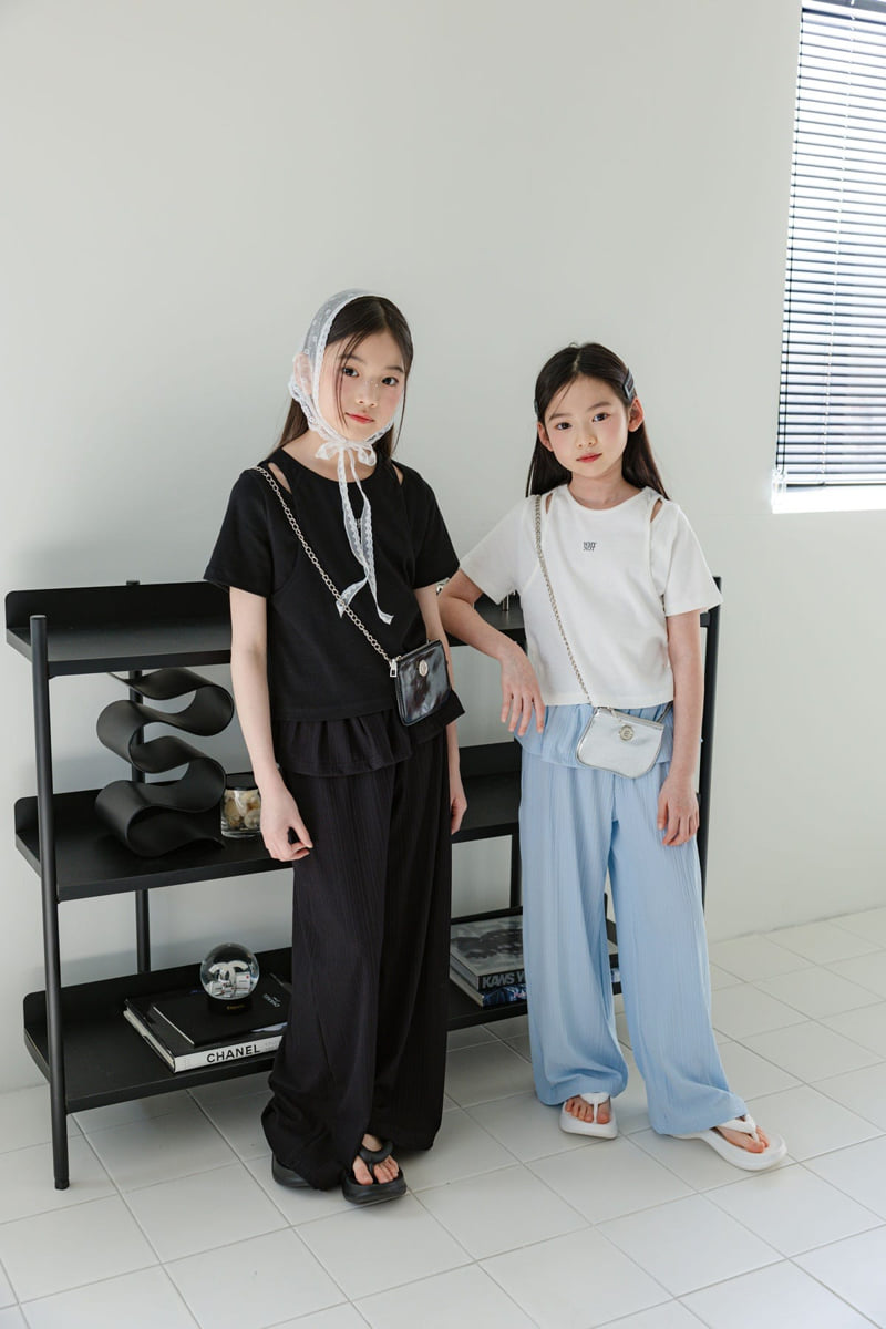 Sm2 - Korean Children Fashion - #designkidswear - Frill Wide Pants - 8