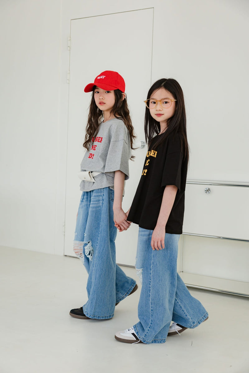Sm2 - Korean Children Fashion - #designkidswear - Relief Denim Pants - 7