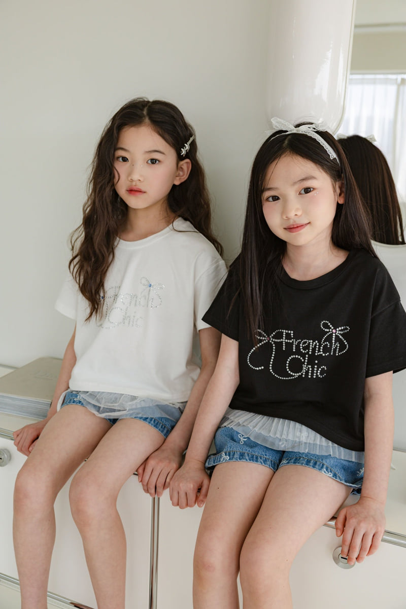 Sm2 - Korean Children Fashion - #fashionkids - Ribbon Crystal Tee - 6