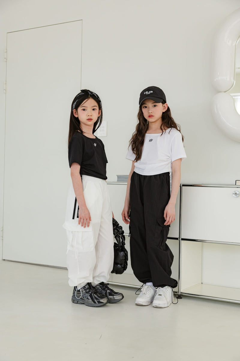 Sm2 - Korean Children Fashion - #discoveringself - String Short Sleeve Tee - 4