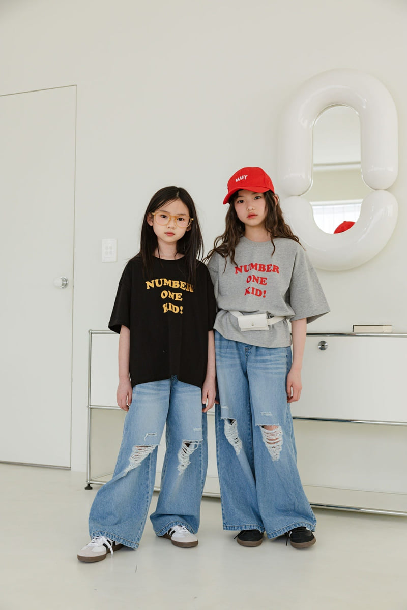 Sm2 - Korean Children Fashion - #kidsshorts - Relief Denim Pants - 10