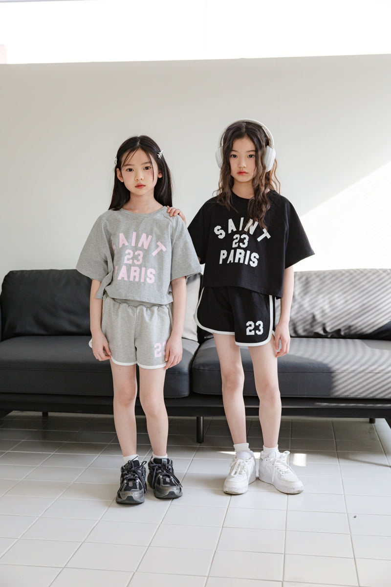 Sm2 - Korean Children Fashion - #kidsshorts - Saint Top Bottom Set - 8