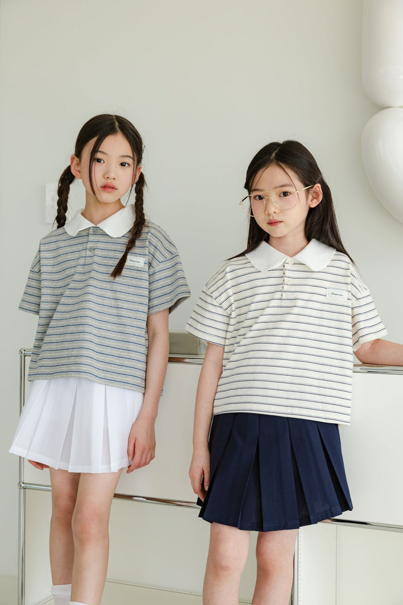 Sm2 - Korean Children Fashion - #kidsshorts - Stripe Carat Tee - 6