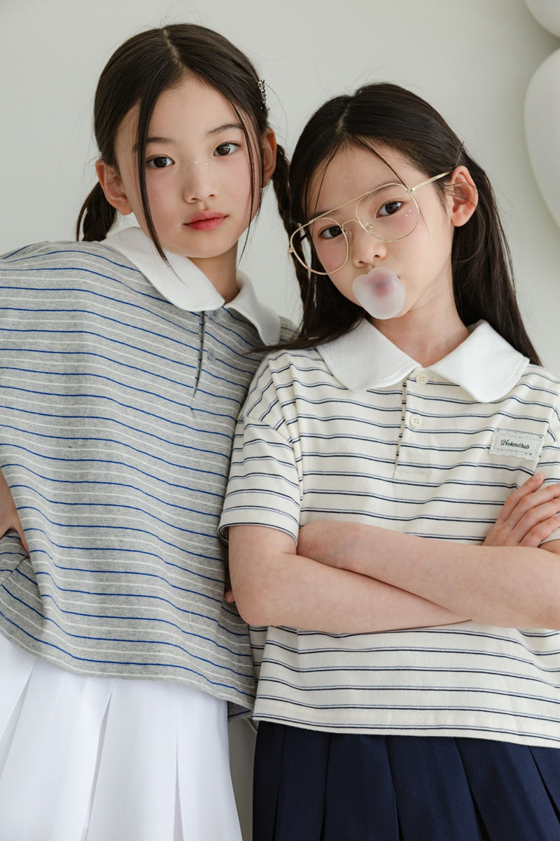Sm2 - Korean Children Fashion - #kidsstore - Stripe Carat Tee - 7