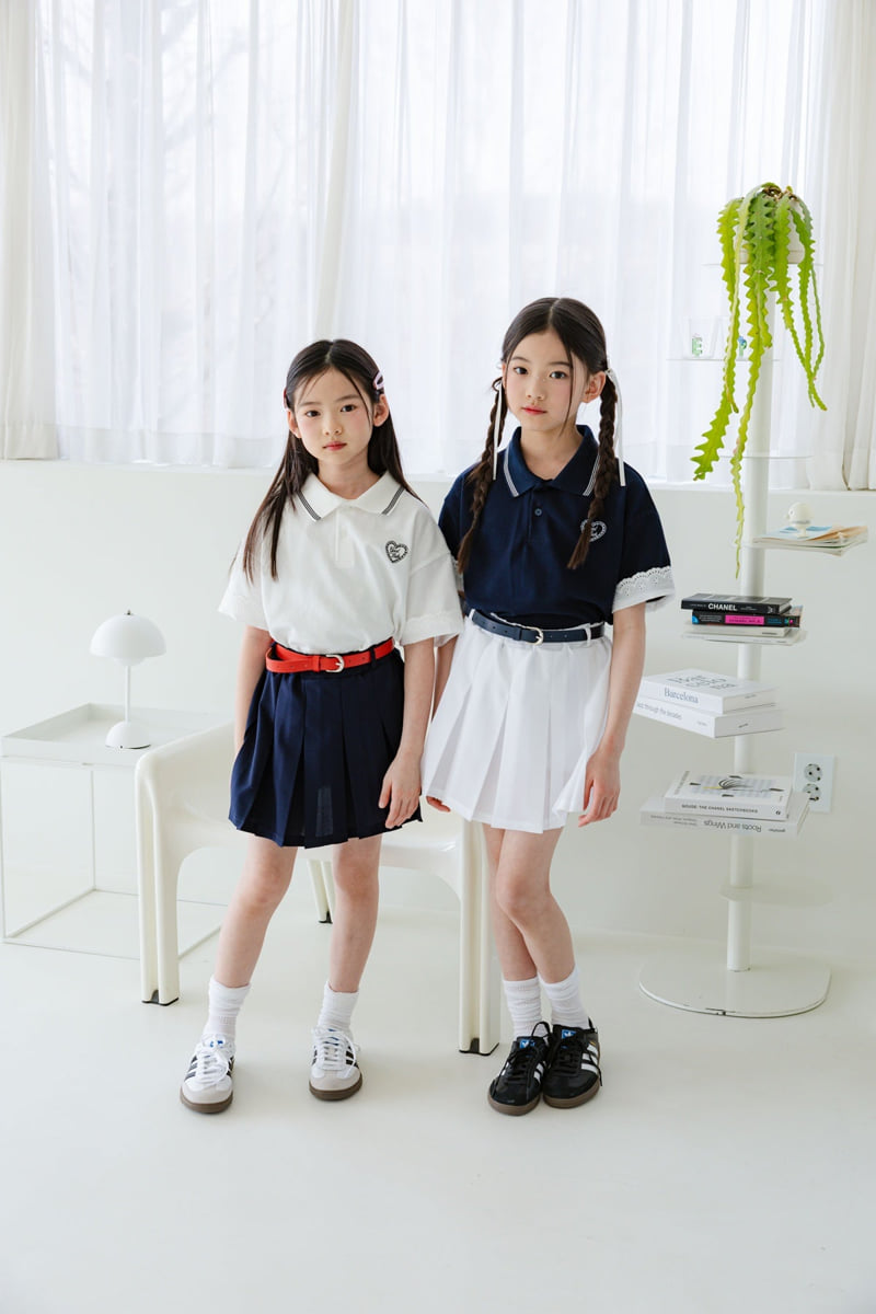 Sm2 - Korean Children Fashion - #kidsstore - Lace Collar Tee - 2