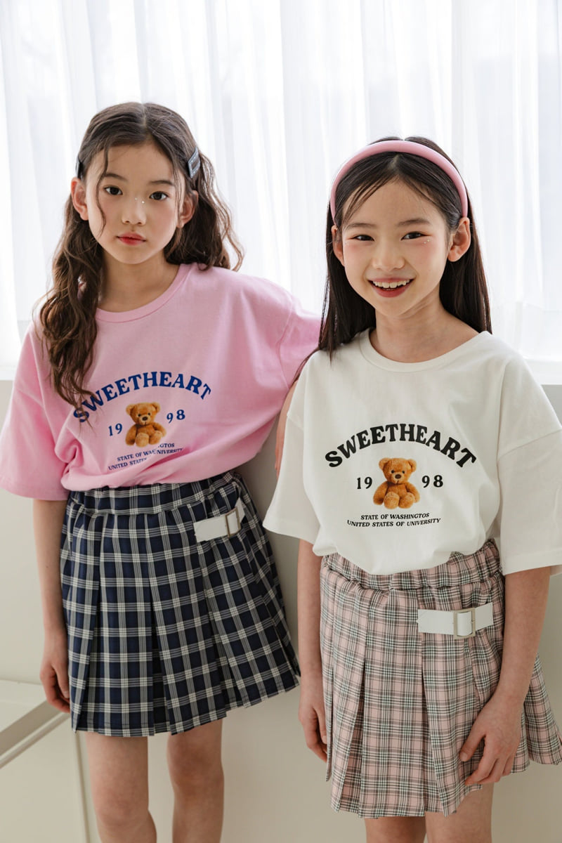 Sm2 - Korean Children Fashion - #Kfashion4kids - Checked Skirt - 4