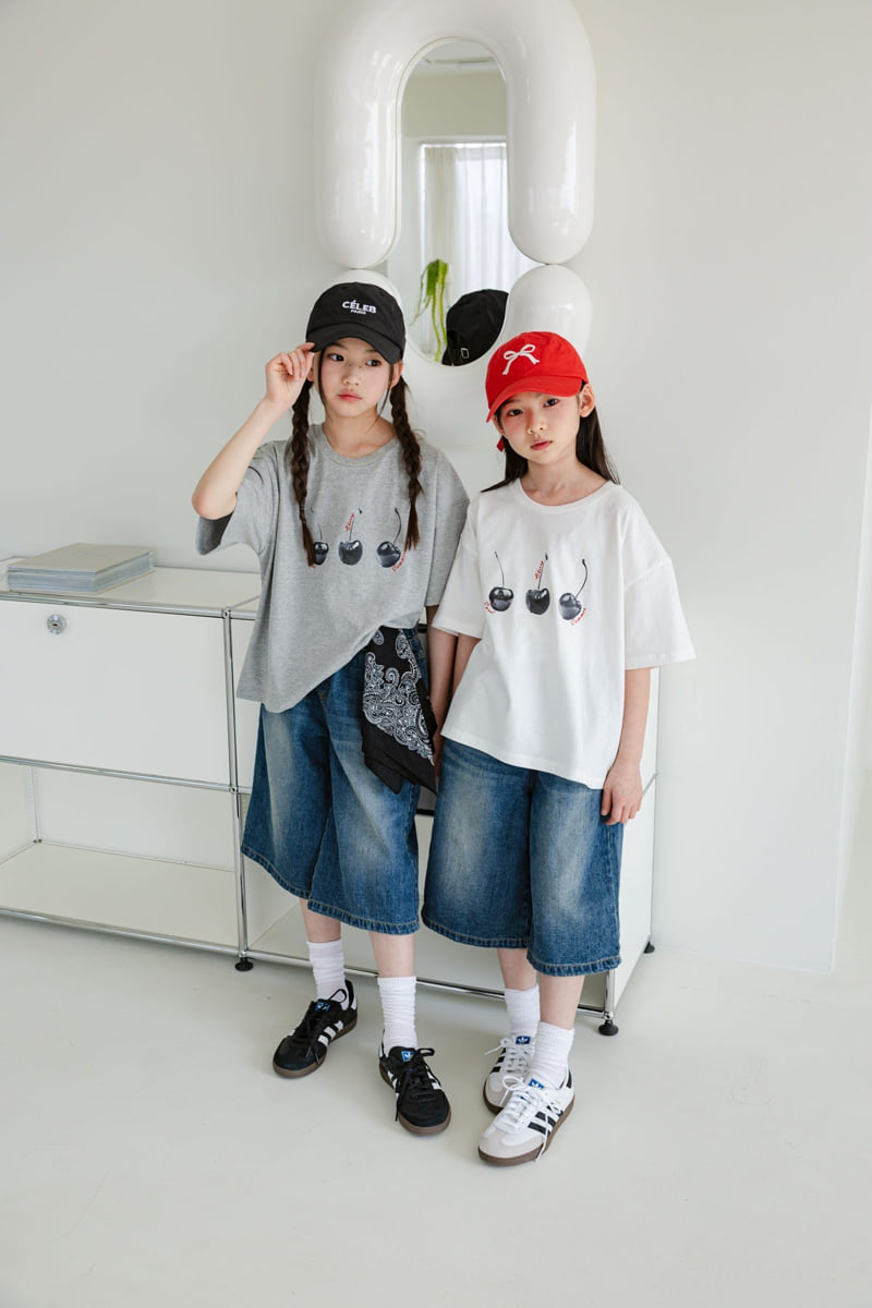Sm2 - Korean Children Fashion - #Kfashion4kids - Cherry Tee - 4