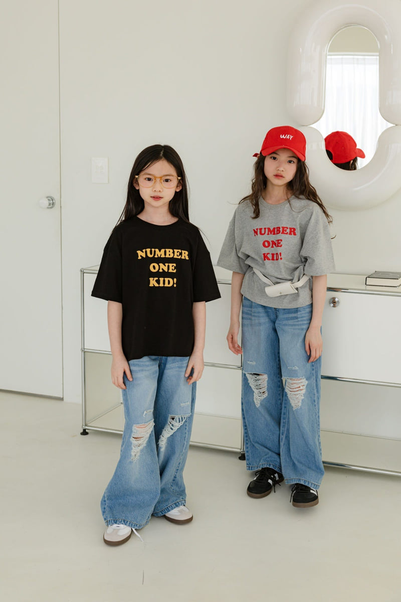 Sm2 - Korean Children Fashion - #littlefashionista - Number One Tee - 2