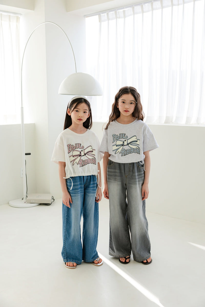 Sm2 - Korean Children Fashion - #magicofchildhood - Wide Denim Pants - 2