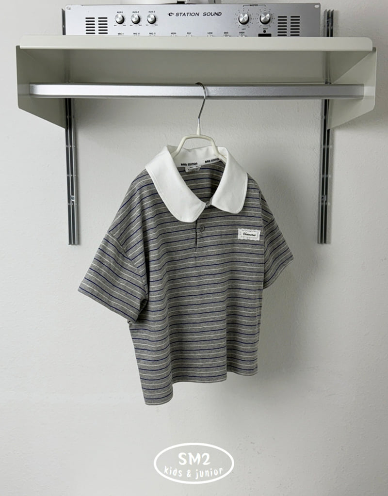 Sm2 - Korean Children Fashion - #magicofchildhood - Stripe Carat Tee - 11
