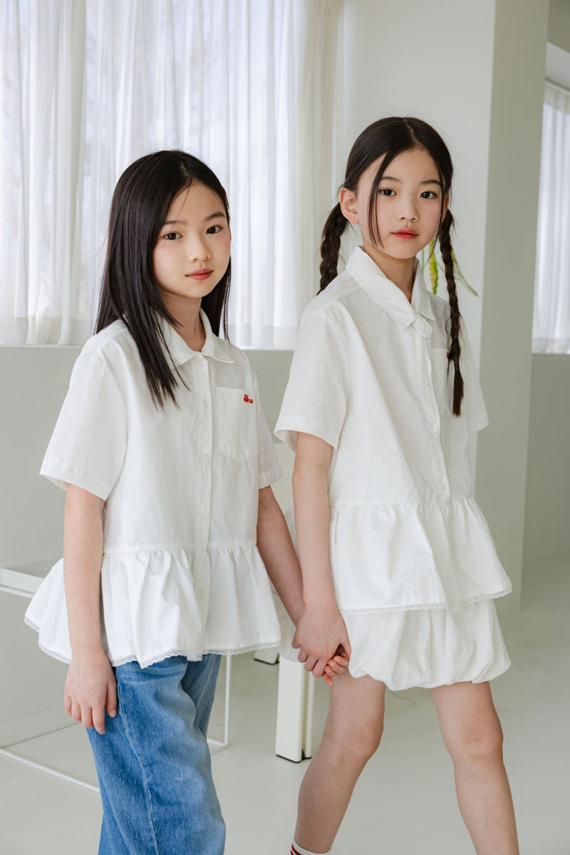 Sm2 - Korean Children Fashion - #minifashionista - Lace Blouse - 9