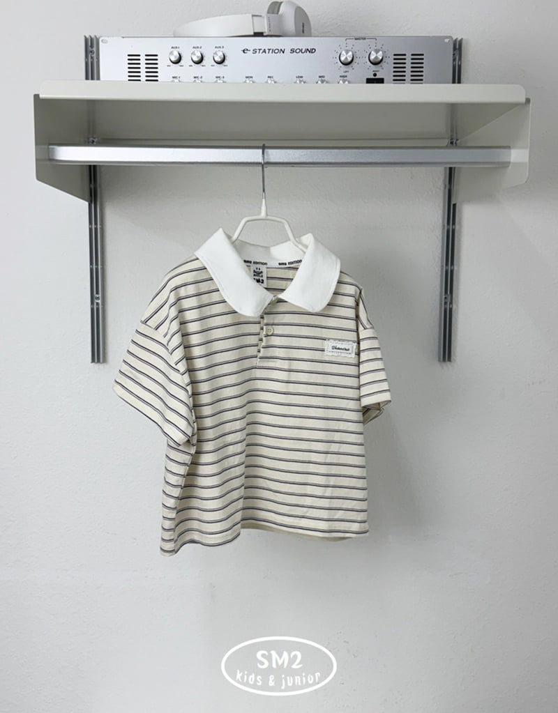Sm2 - Korean Children Fashion - #minifashionista - Stripe Carat Tee - 12