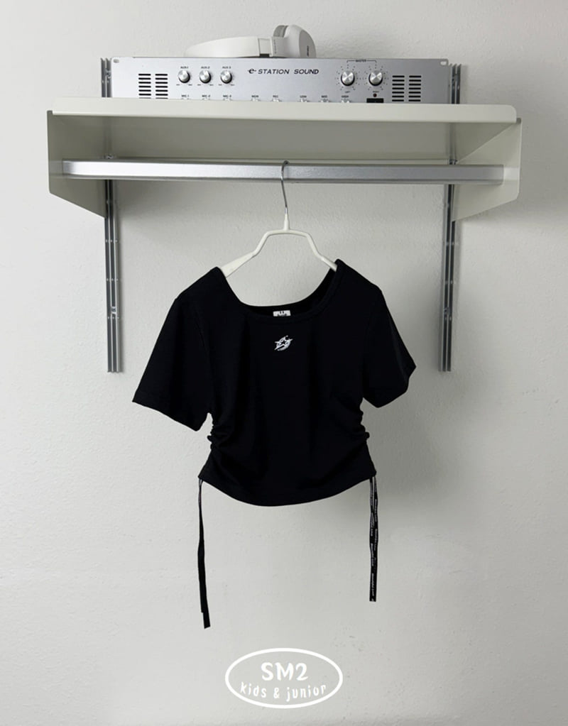 Sm2 - Korean Children Fashion - #minifashionista - String Short Sleeve Tee - 11