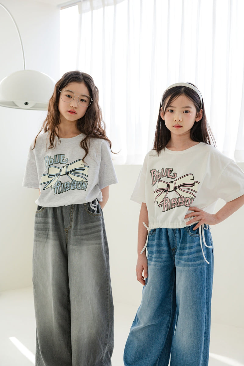 Sm2 - Korean Children Fashion - #prettylittlegirls - Ribbon Crop Tee - 6