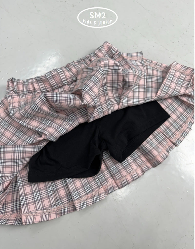 Sm2 - Korean Children Fashion - #stylishchildhood - Checked Skirt - 10