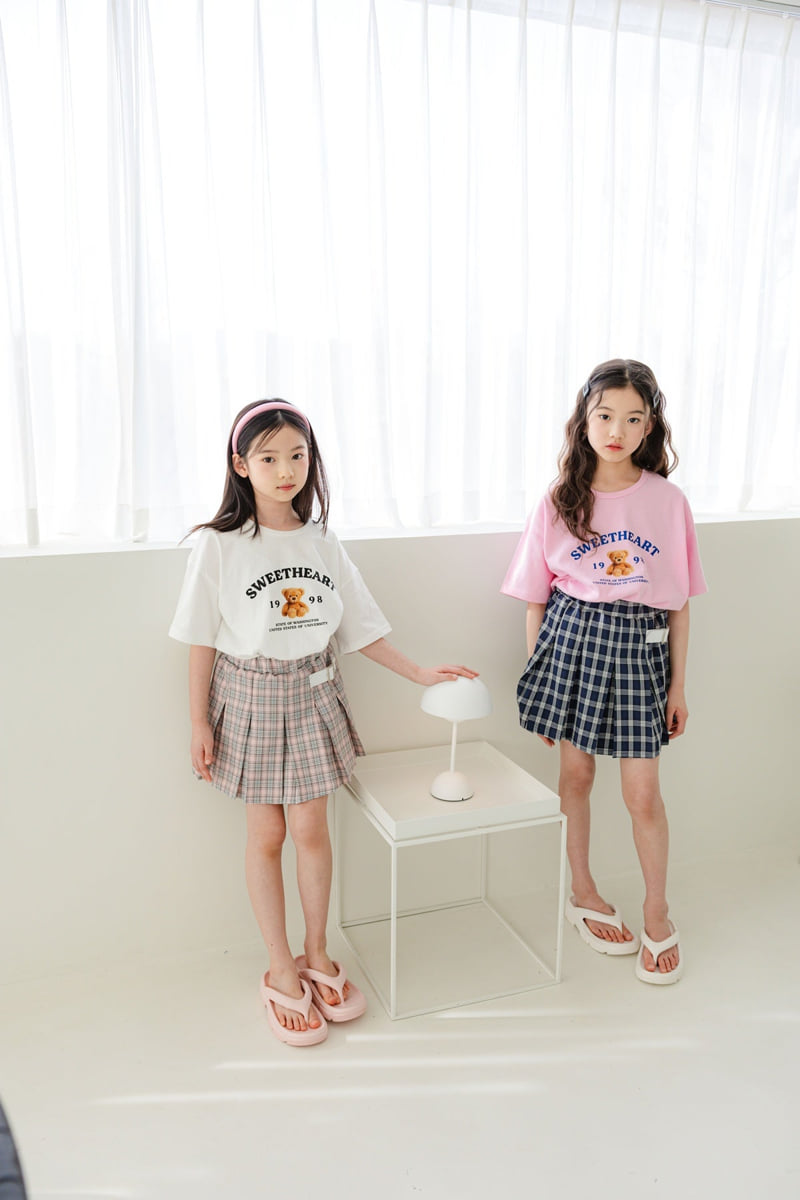 Sm2 - Korean Children Fashion - #todddlerfashion - Checked Skirt - 8
