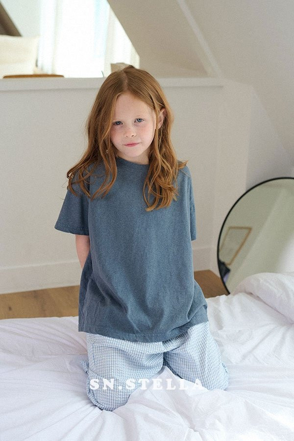 Sn.stella - Korean Children Fashion - #Kfashion4kids - Pigment Plain Tee - 9