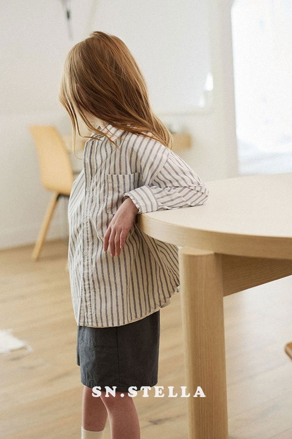Sn.stella - Korean Children Fashion - #Kfashion4kids - Stripe Shirt - 8