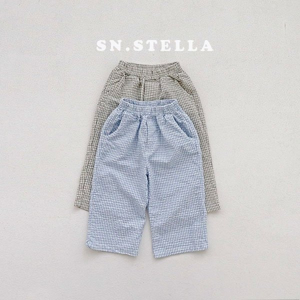 Sn.stella - Korean Children Fashion - #childofig - Seersucker Pants