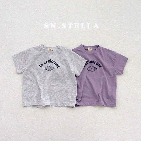 Sn.stella - Korean Children Fashion - #childofig - Croissant Tee