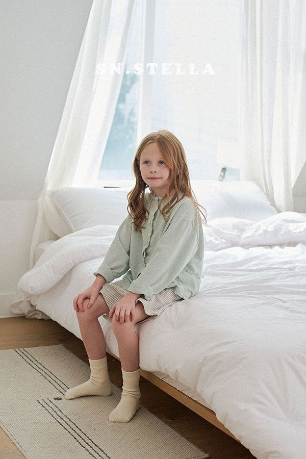 Sn.stella - Korean Children Fashion - #childofig - Check Half Pants - 10