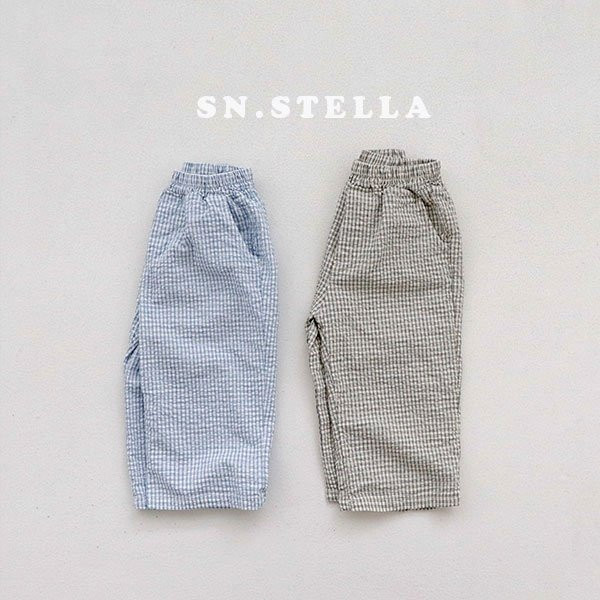 Sn.stella - Korean Children Fashion - #childrensboutique - Seersucker Pants - 3