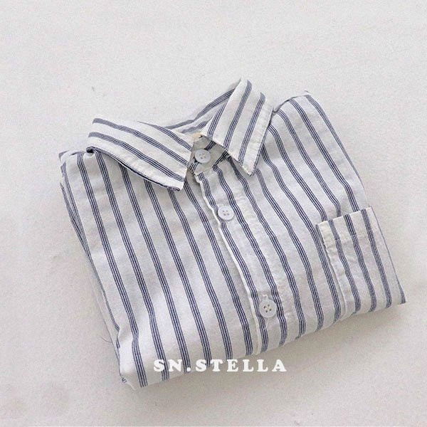 Sn.stella - Korean Children Fashion - #childrensboutique - Stripe Shirt