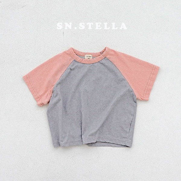 Sn.stella - Korean Children Fashion - #childrensboutique - Pigment Raglan Tee - 12