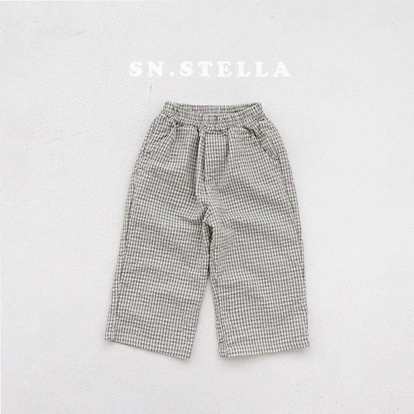 Sn.stella - Korean Children Fashion - #childrensboutique - Seersucker Pants - 4