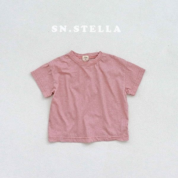 Sn.stella - Korean Children Fashion - #designkidswear - Pigment Plain Tee - 3