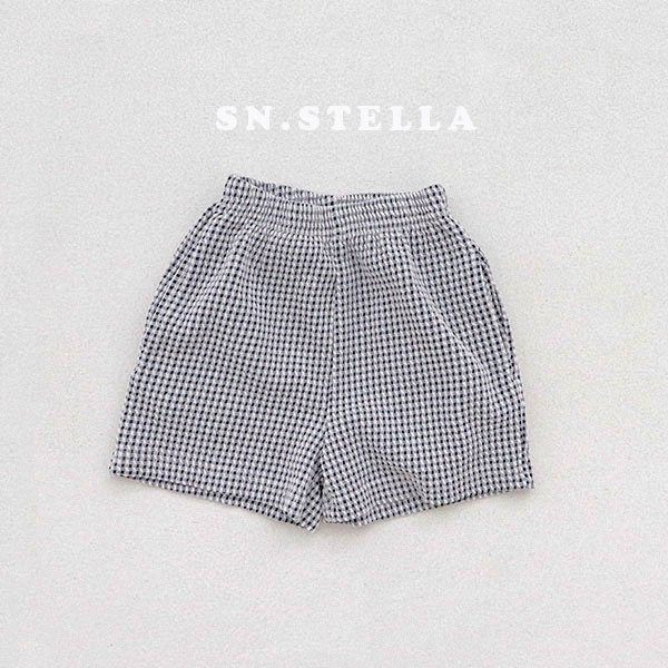 Sn.stella - Korean Children Fashion - #designkidswear - Check Half Pants - 12