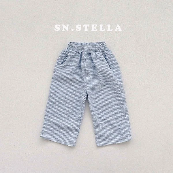 Sn.stella - Korean Children Fashion - #discoveringself - Seersucker Pants - 5