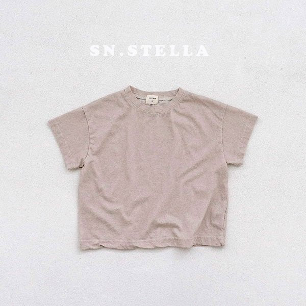 Sn.stella - Korean Children Fashion - #designkidswear - Pigment Plain Tee - 4