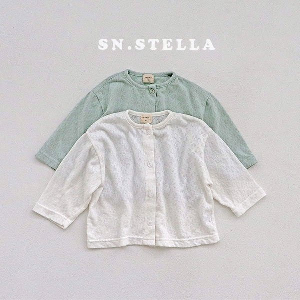 Sn.stella - Korean Children Fashion - #discoveringself - Eyelet Cardigan
