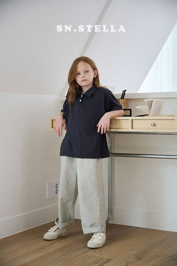 Sn.stella - Korean Children Fashion - #fashionkids - Seersucker Pants - 6