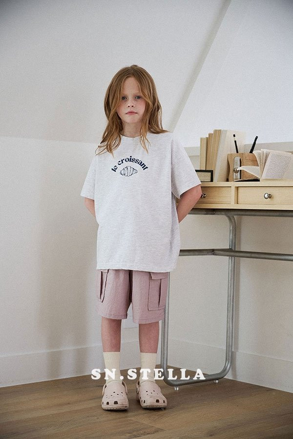 Sn.stella - Korean Children Fashion - #fashionkids - Croissant Tee - 5