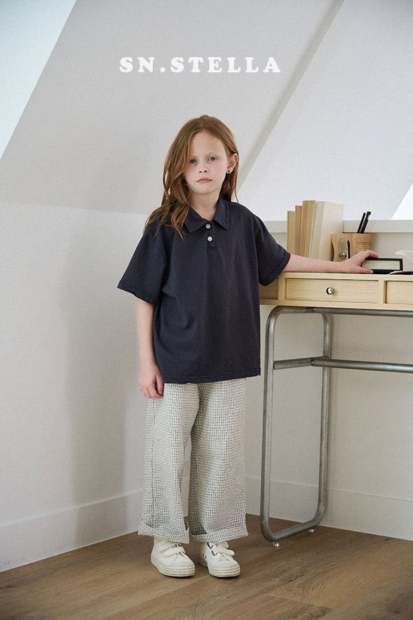 Sn.stella - Korean Children Fashion - #kidsshorts - Seersucker Pants - 7