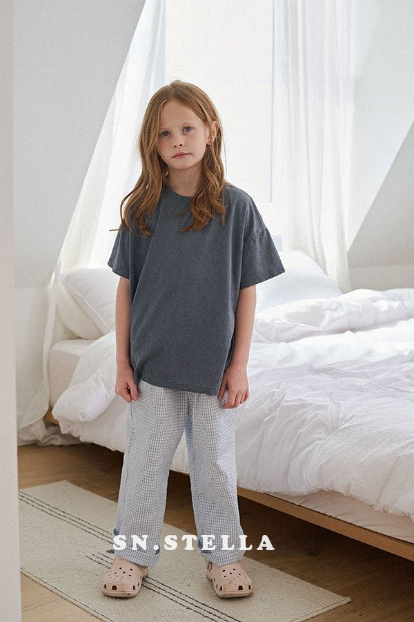 Sn.stella - Korean Children Fashion - #kidsstore - Seersucker Pants - 8