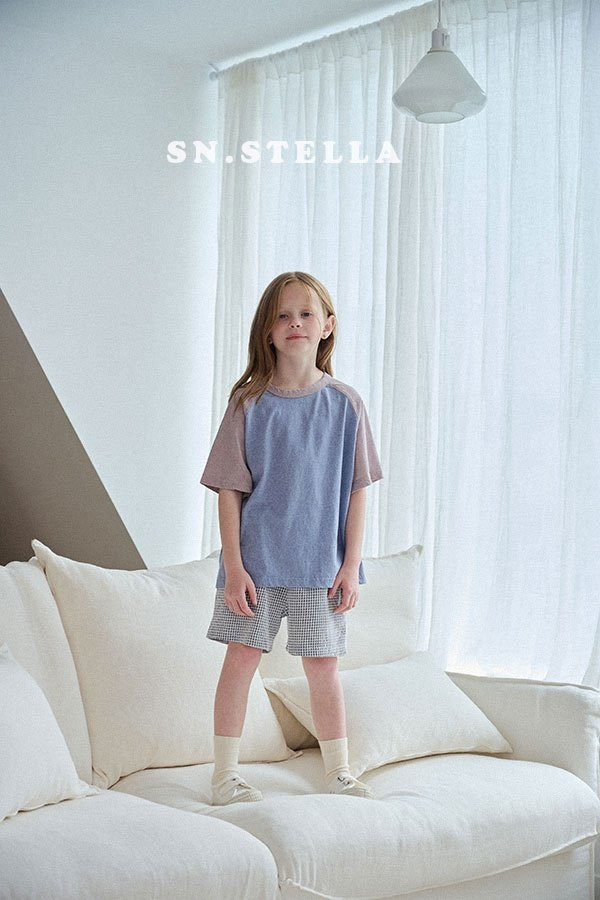 Sn.stella - Korean Children Fashion - #kidsstore - Pigment Raglan Tee - 3