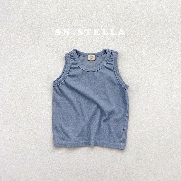 Sn.stella - Korean Children Fashion - #kidzfashiontrend - Rib Sleeveless Tee - 3