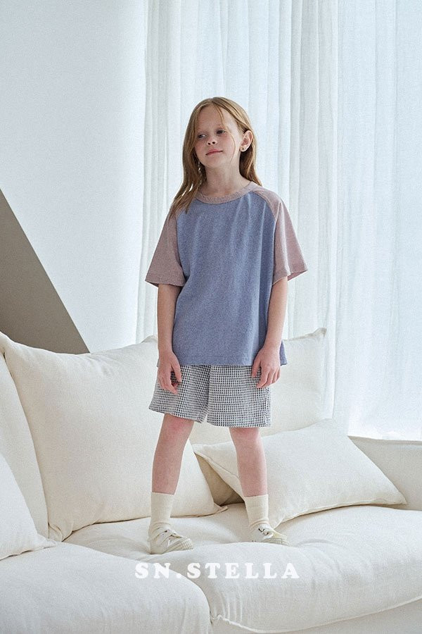 Sn.stella - Korean Children Fashion - #kidsstore - Pigment Raglan Tee - 4