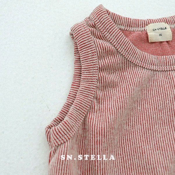 Sn.stella - Korean Children Fashion - #littlefashionista - Rib Sleeveless Tee - 5